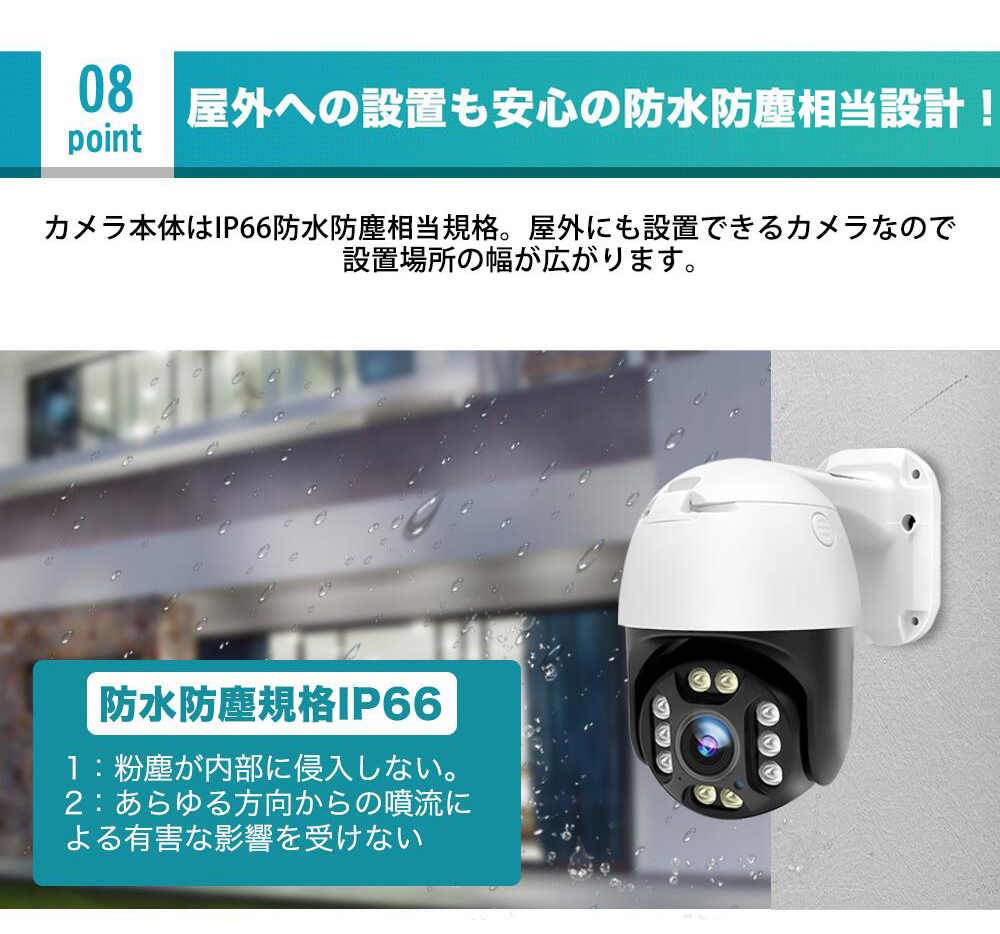 防犯カメラ POE給電 屋外カメラ1～8台を自由に選べるセット K-GB215