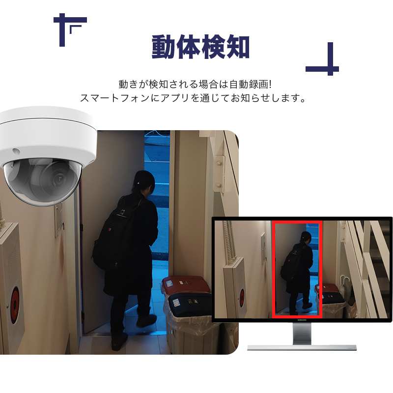 防犯カメラ 屋外 400万画素 固定レンズ2.8mm IP67防塵防水 IPカメラ 1台セット